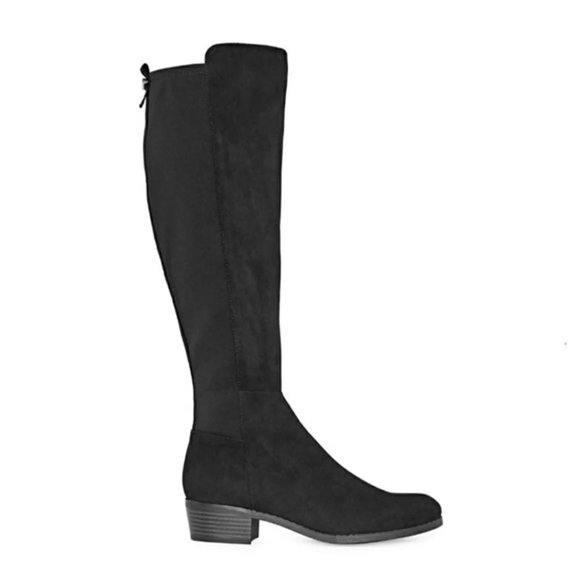 Liz Claiborne Stacked Heel Riding Boots - Picture 1 of 5